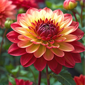 Георгин Оникс Найт купить по цене от 590р. в интернет-магазине «Посадика» с доставкой почтой в в Лесозаводске и по всей России – [изображение №1].